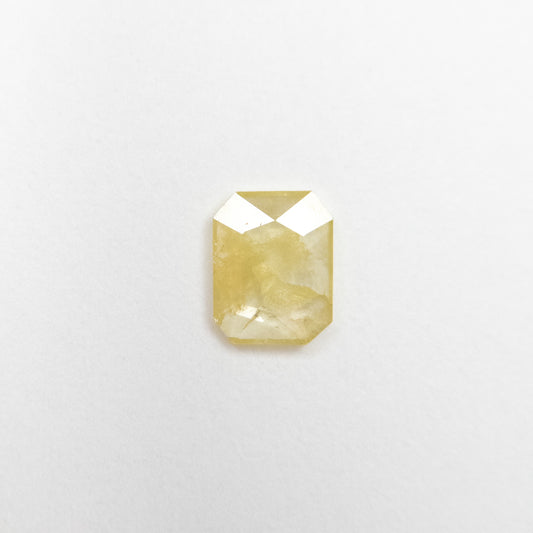 0.28ct 5.11x3.97x1.08mm Yellow Cut Corner Rectangle Rosecut Diamond EGEM-08