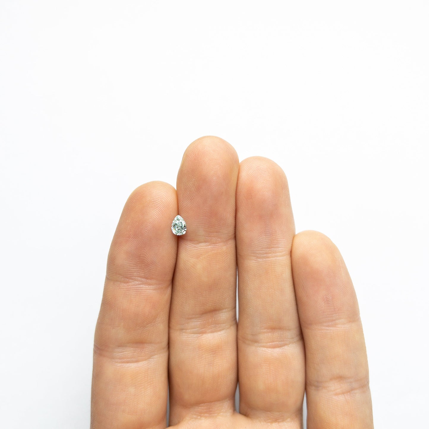 0.32ct 5.48x3.95x2.17mm GIA Fancy Green Pear Brilliant 24131-01