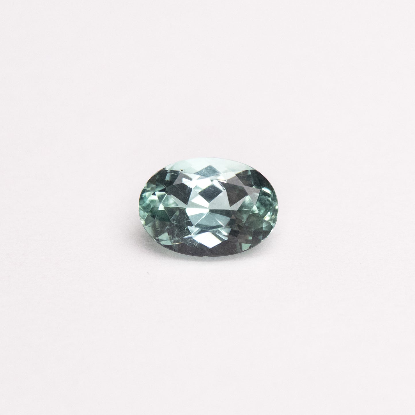 0.96ct 7.08x5.09x4.09mm Green Oval Brilliant Tourmaline EGEM-07B