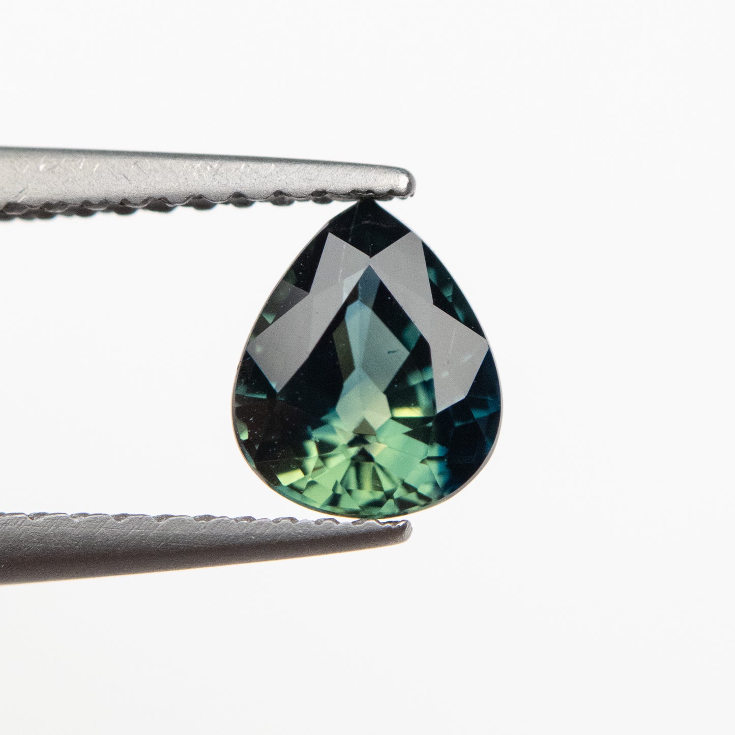 1.06ct 6.78x5.65x3.70mm Teal Pear Brilliant Sapphire EGEM-27