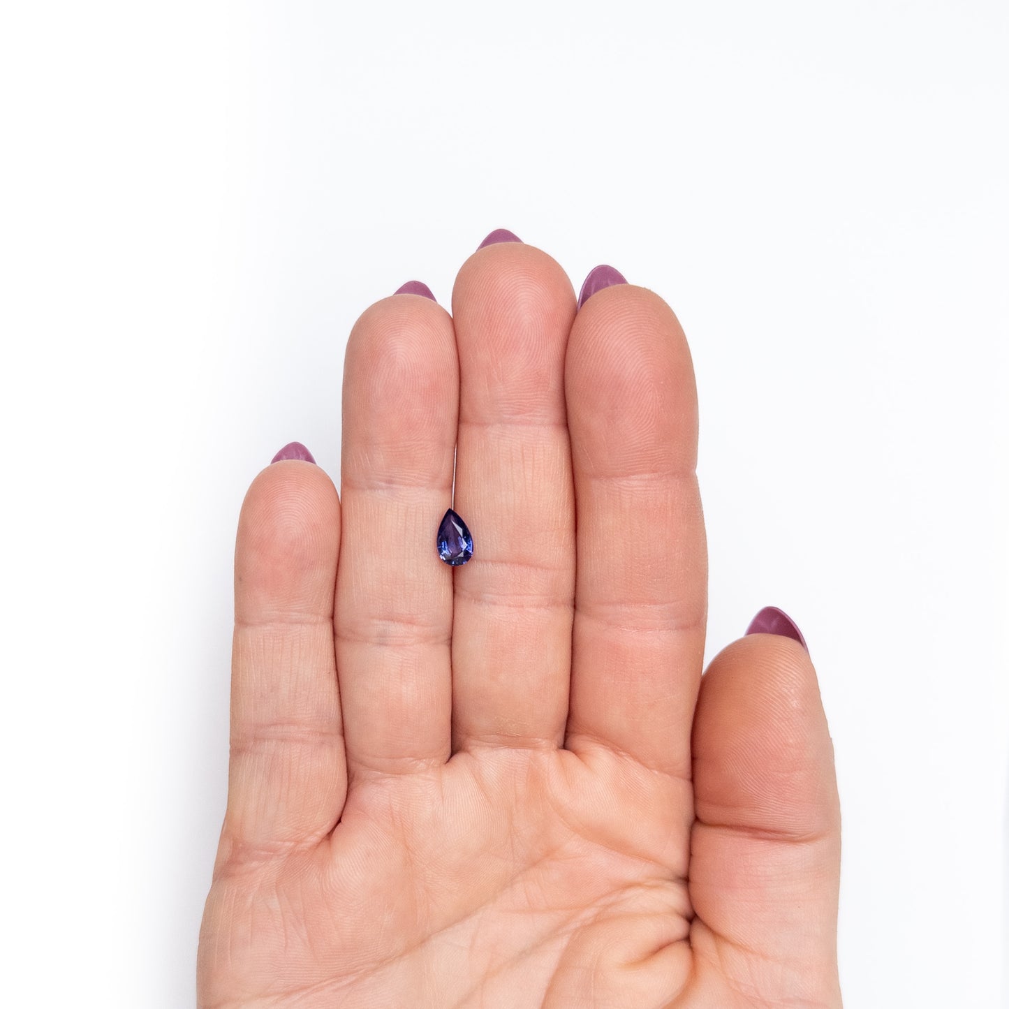 1.11ct 8.05x5.07x3.40mm Purple Pear Brilliant Sapphire EGEM-24