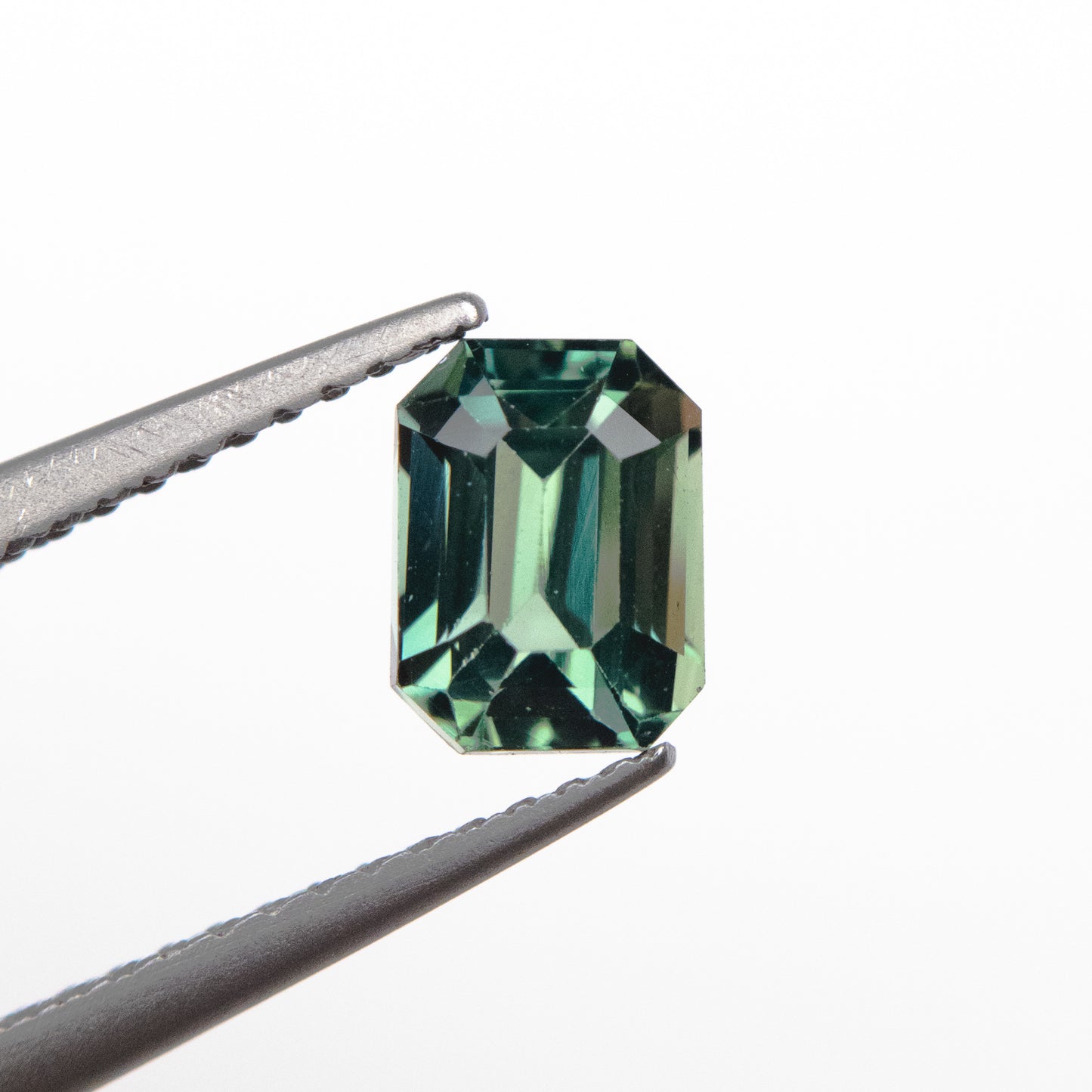 1.19ct 6.62x4.93x3.42mm Teal Cut Corner Rectangle Step Cut Sapphire EGEM-36