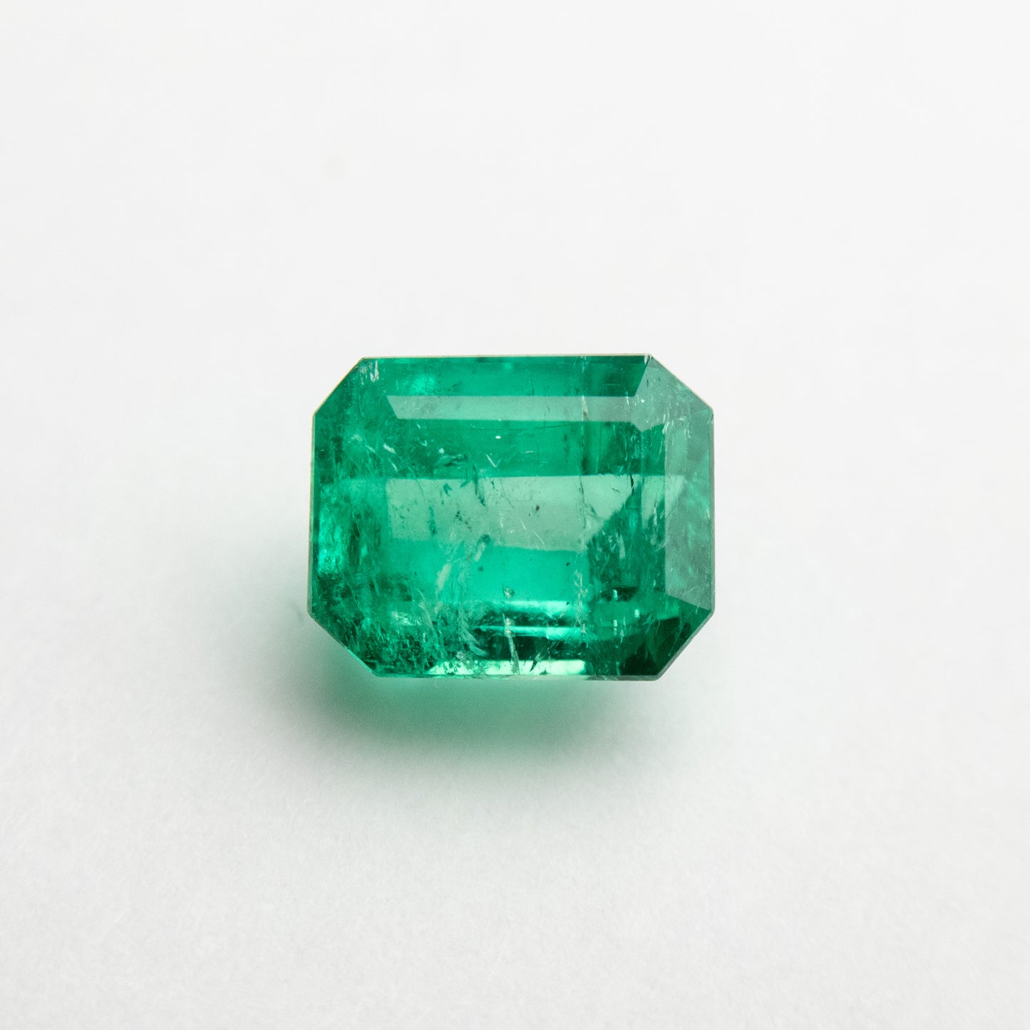 1.32ct Cut Corner Natural Emerald 6.90x5.62x4.57mm EGEM-58