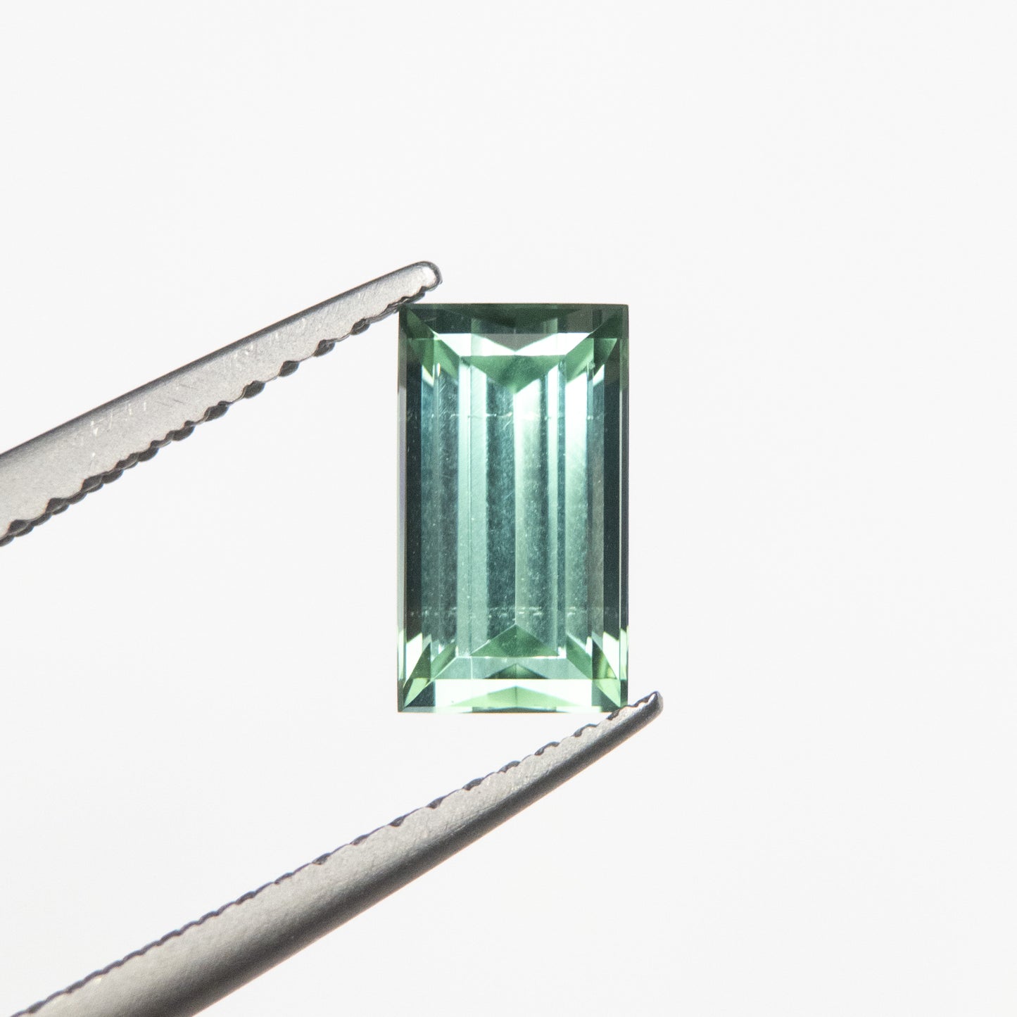 1.41ct 8.38x4.73x4.03mm Green Step Cut Rectangle Tourmaline EGEM-03