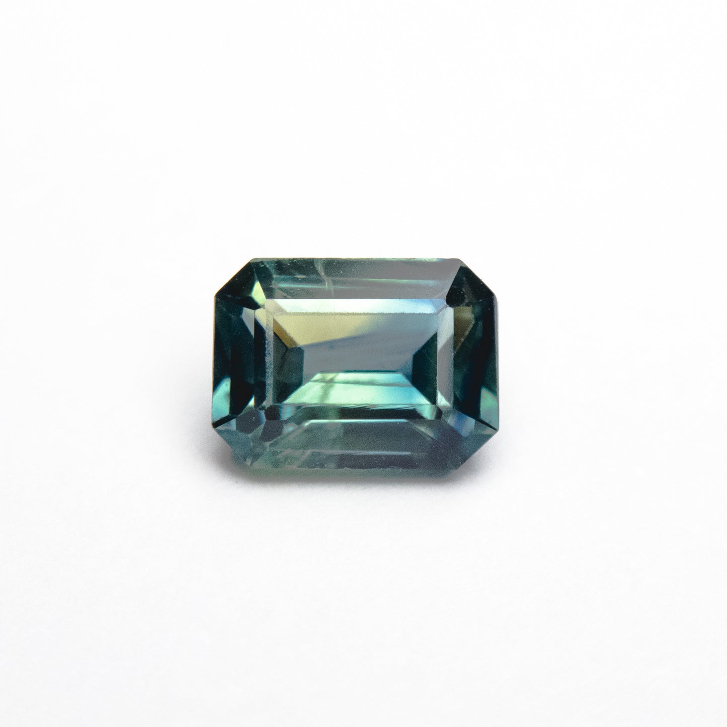 1.46ct 6.73x5.03x4.19mm Teal Cut Corner Rectangle Step Cut Sapphire EGEM-51