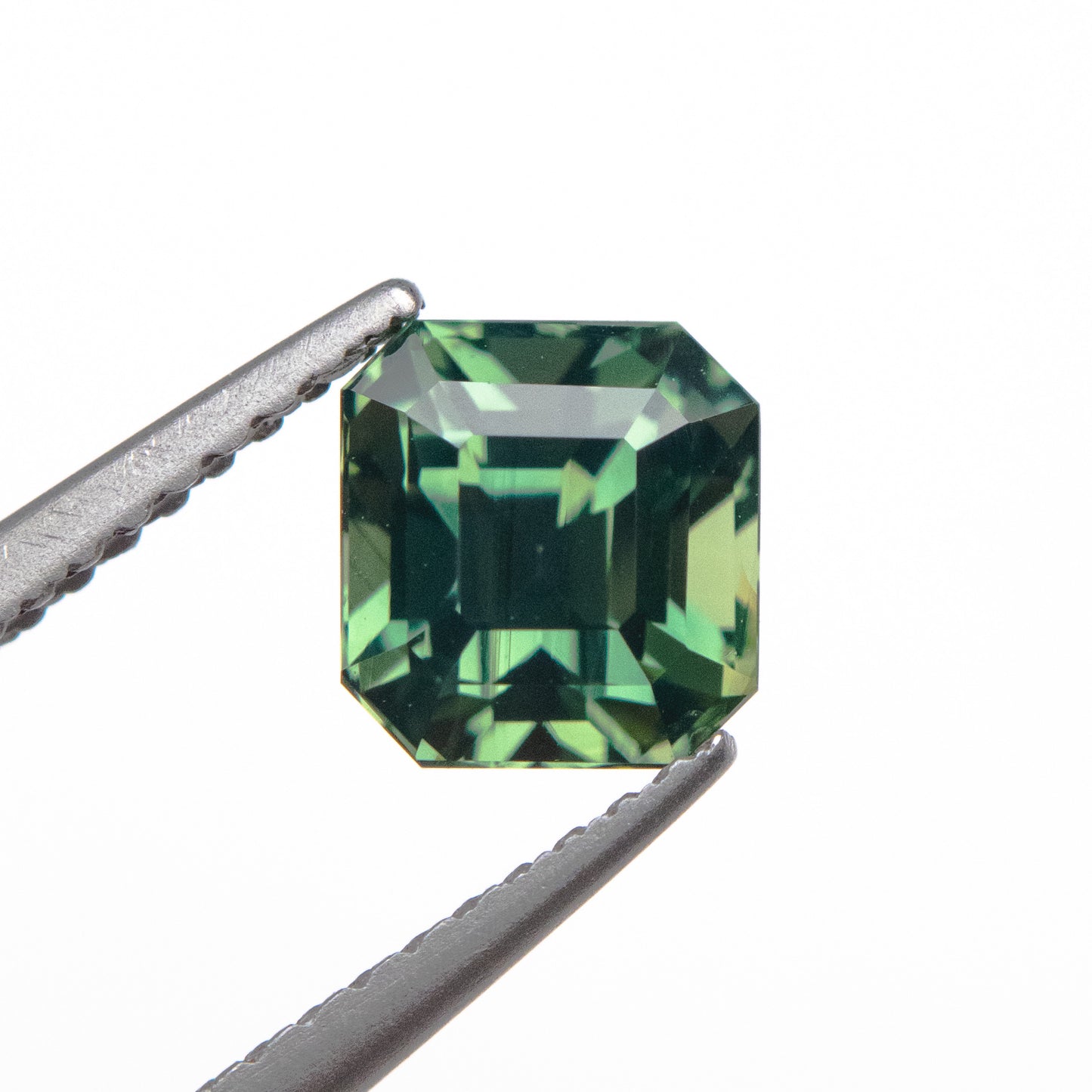 1.89ct 6.17x5.78x5.42mm Green Cut Corner Step Cut Rectangle Sapphire EGEM-31
