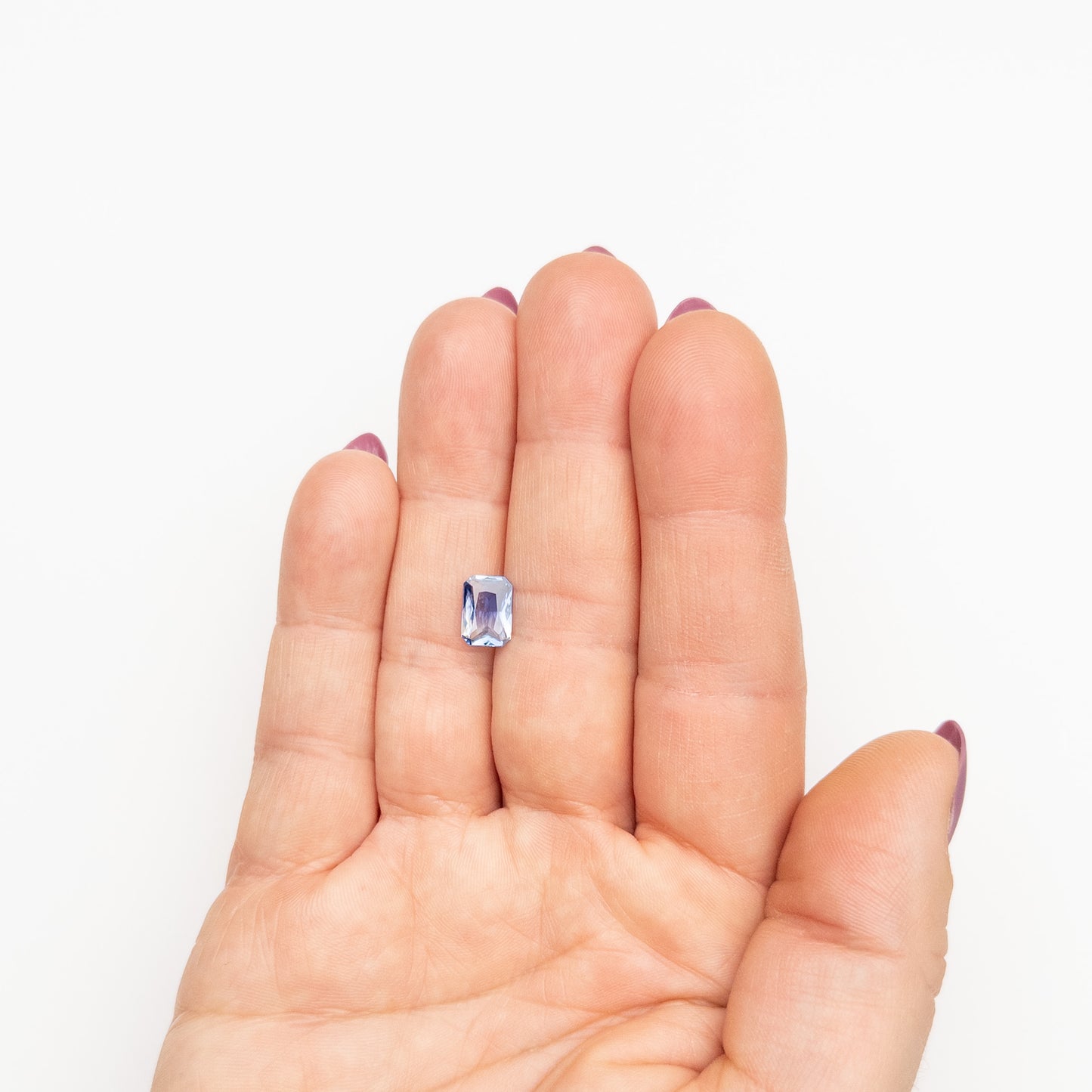 1.99ct 8.82x6.21x3.47mm Light Blue Cut Corner Brilliant Sapphire EGEM-44