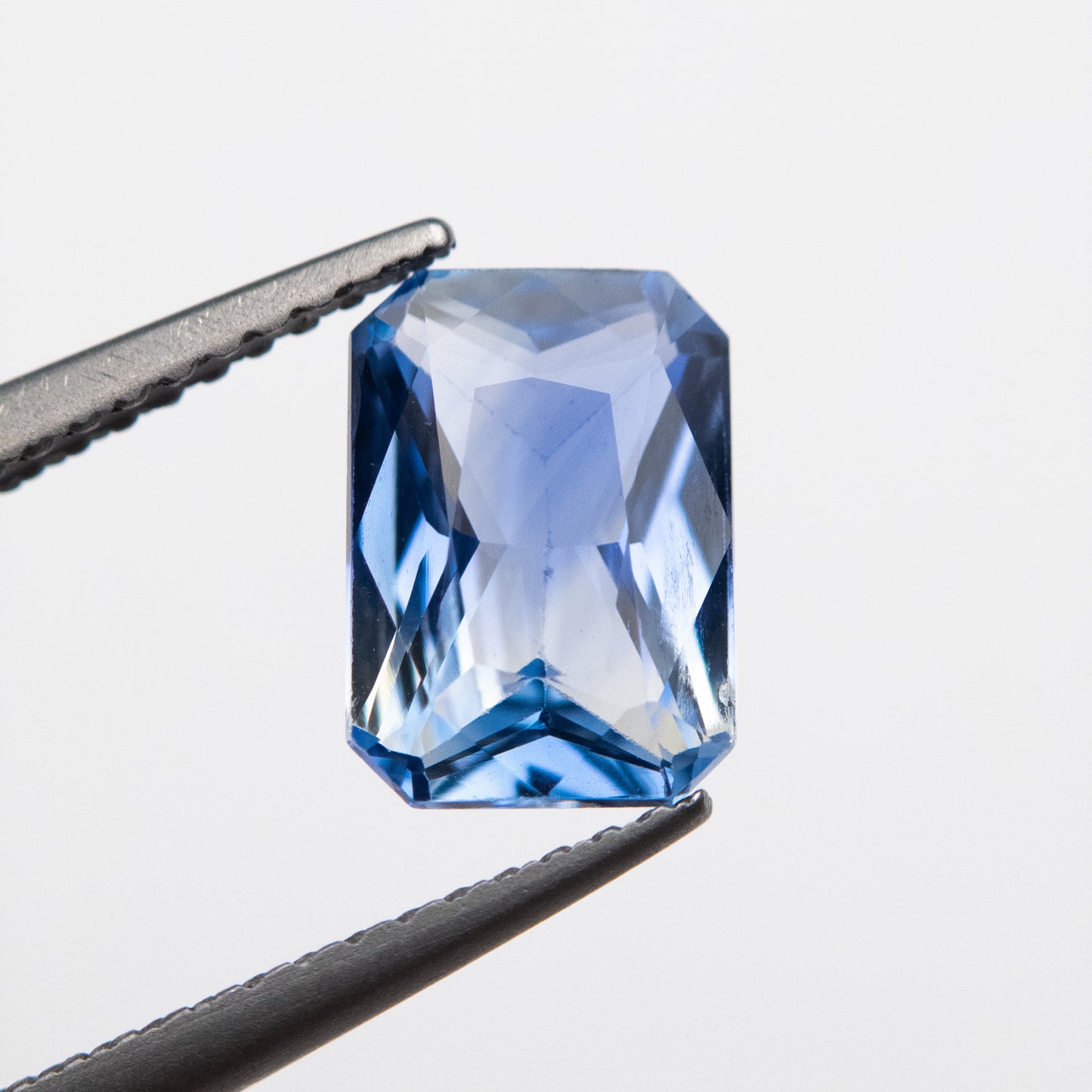 1.99ct 8.82x6.21x3.47mm Light Blue Cut Corner Brilliant Sapphire EGEM-44