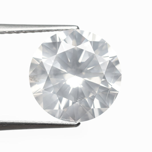 4.00ct 10.13x10.12x6.25mm GIA I2 Fancy White Round Brilliant 19263-01
