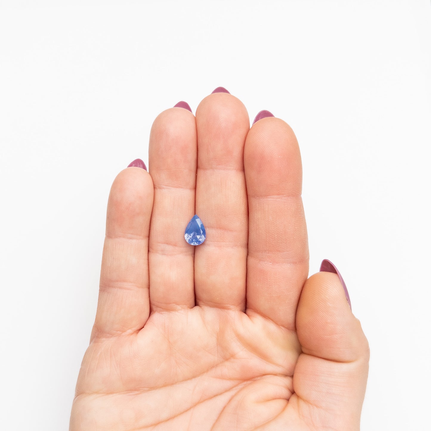 2.29ct 10.01x6.95x4.36mm Silky Blue Pear Brilliant Sapphire EGEM-27