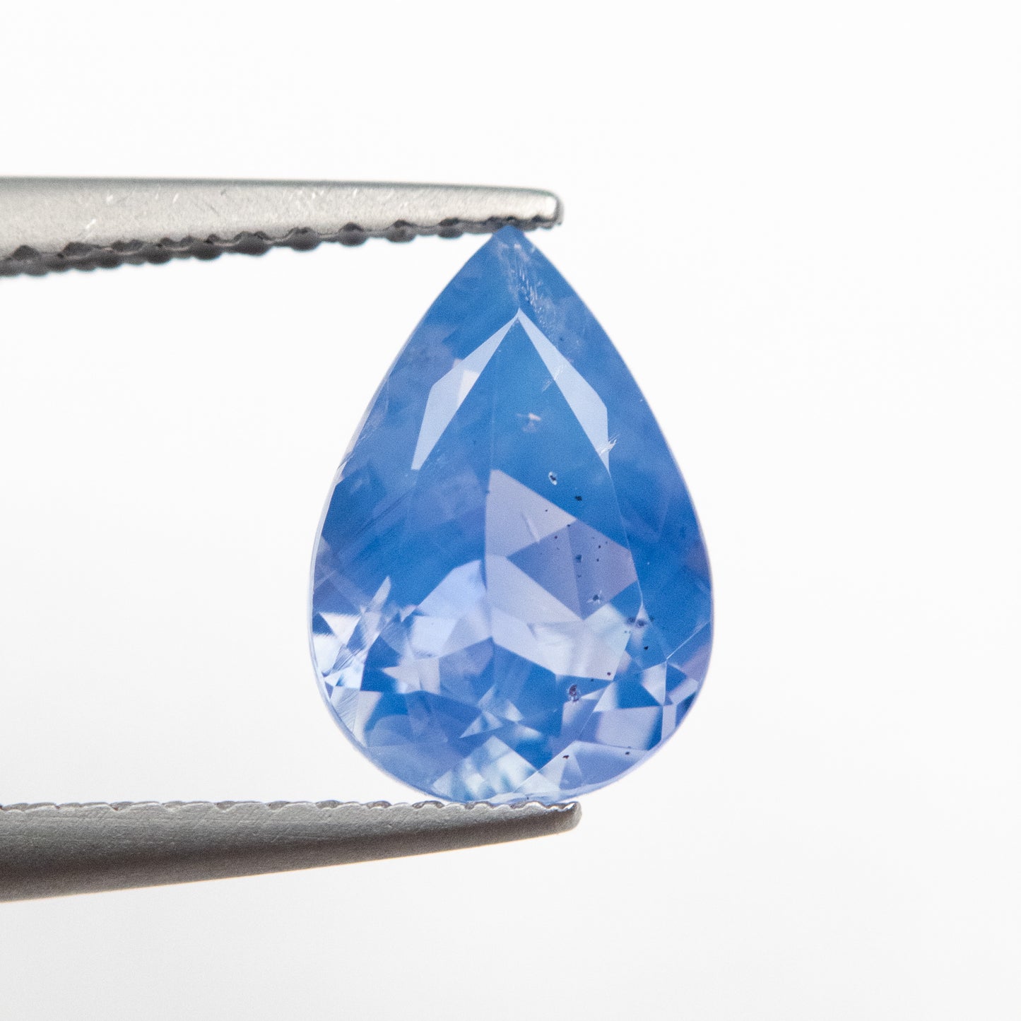 2.29ct 10.01x6.95x4.36mm Silky Blue Pear Brilliant Sapphire EGEM-27