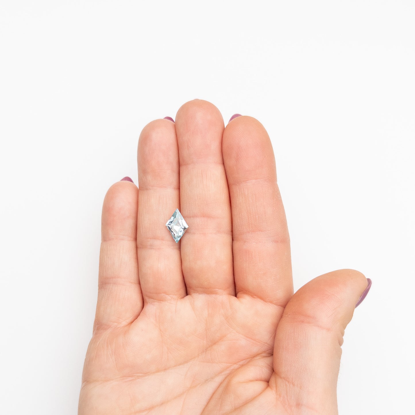 2.67ct 12.20x6.70x4.44mm Light Blue Lozenge Brilliant Zircon EGEM-39