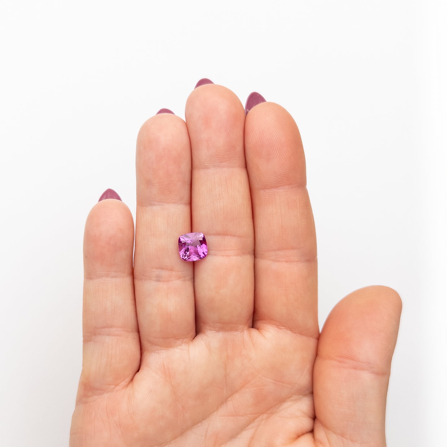 2.78ct 9.35x8.07x5.09mm Pink Cushion Cut Lab Sapphire EGEM-68