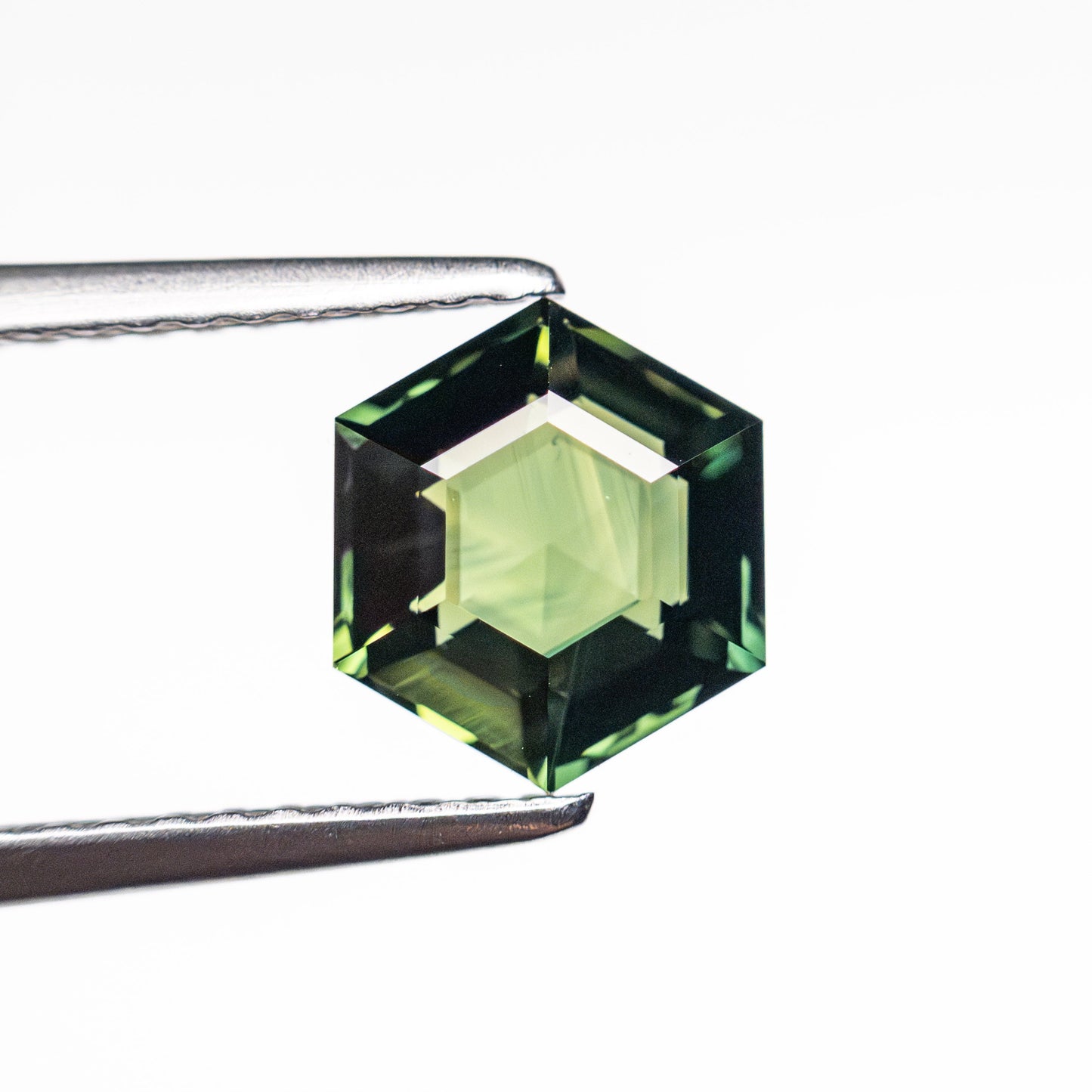 1.69ct 7.61x6.64x3.84mm Hexagon Step Cut Sapphire 23476-12