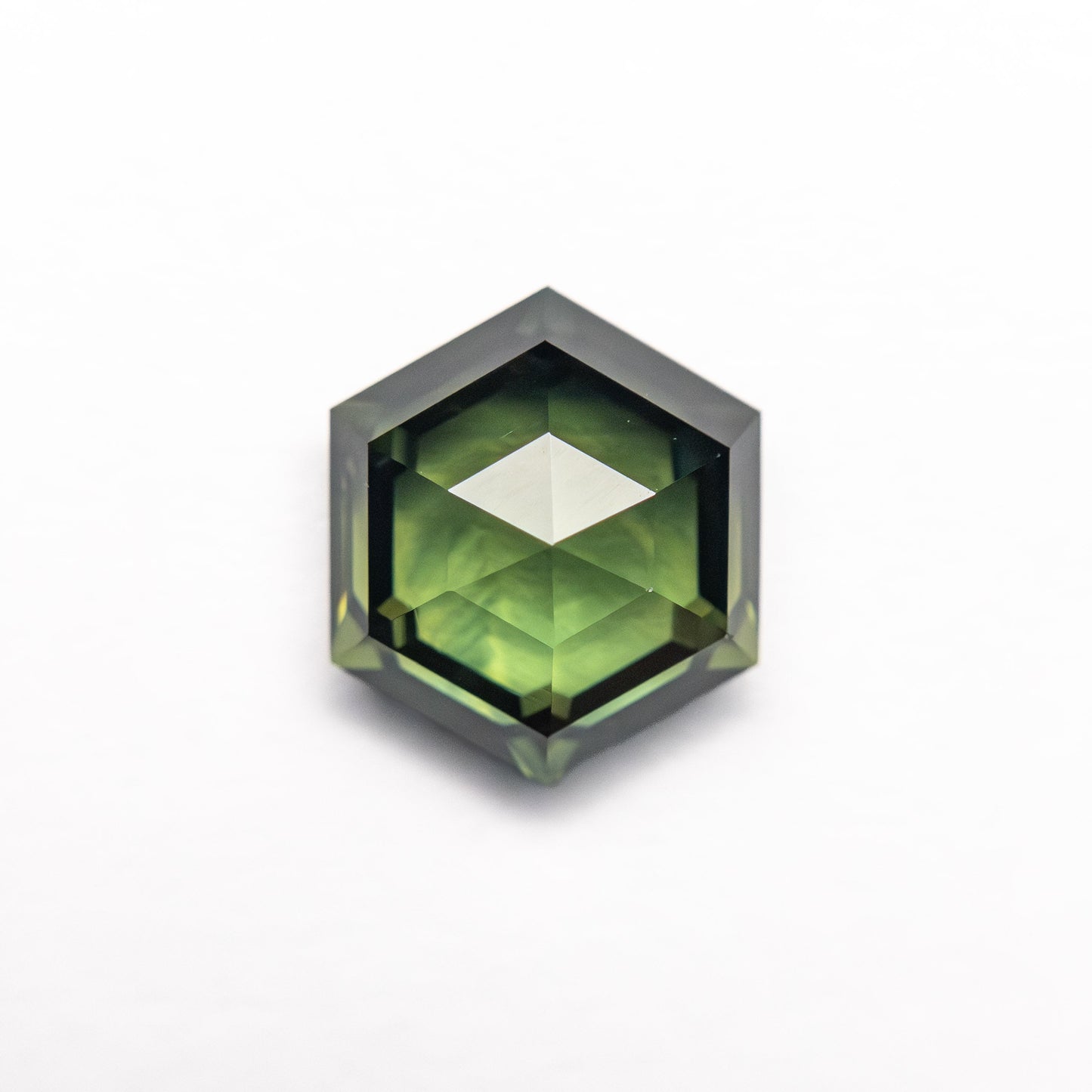 1.69ct 7.61x6.64x3.84mm Hexagon Step Cut Sapphire 23476-12