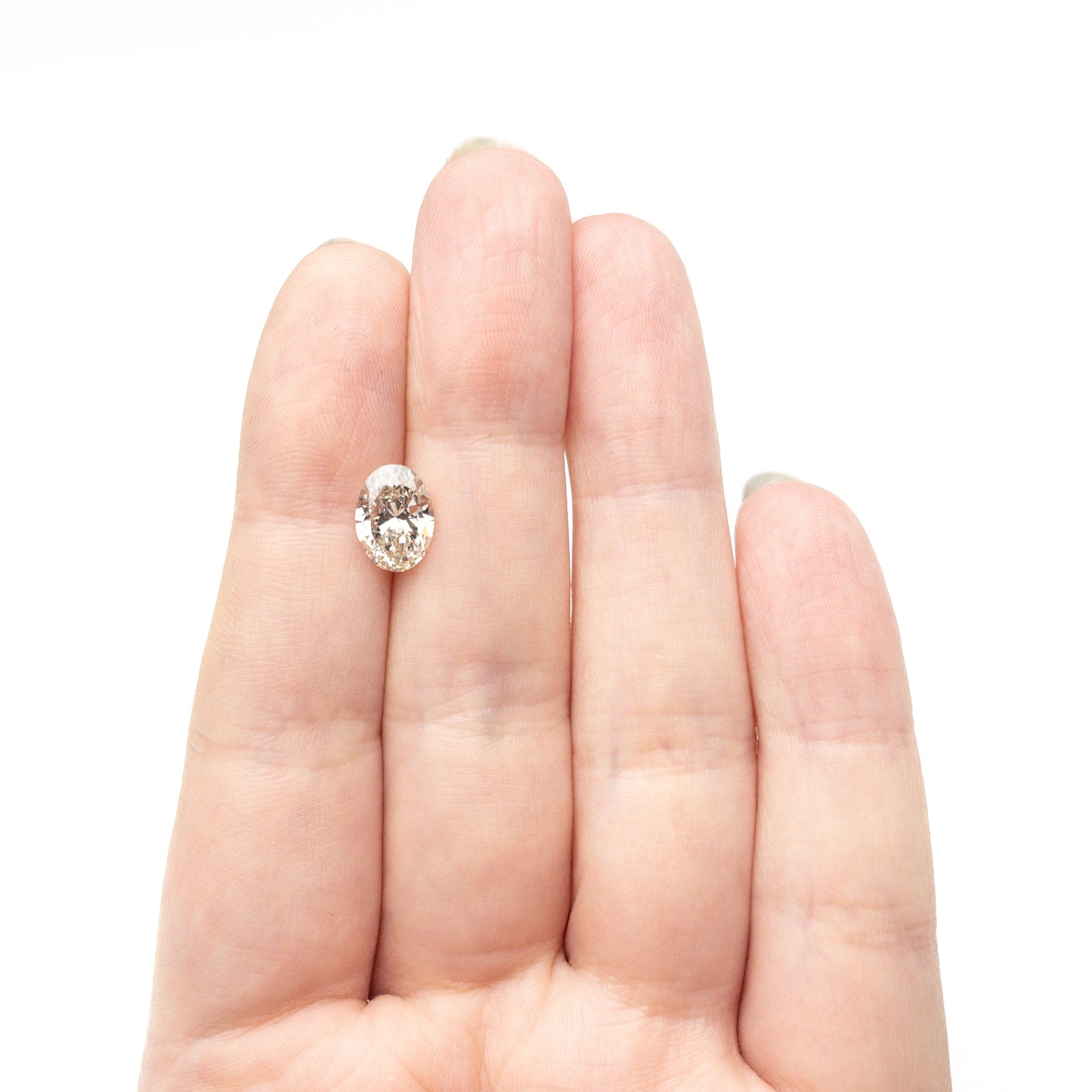 2.02ct 9.74x7.01x4.32mm VS2 M Champagne Oval Brilliant 27365-02