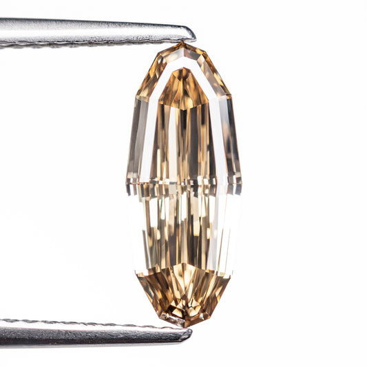 1.55ct 13.00x5.27x2.73mm GIA VVS1 Fancy Dark Yellowish Brown Geo Oval Step Cut 🇿🇦 27527-01