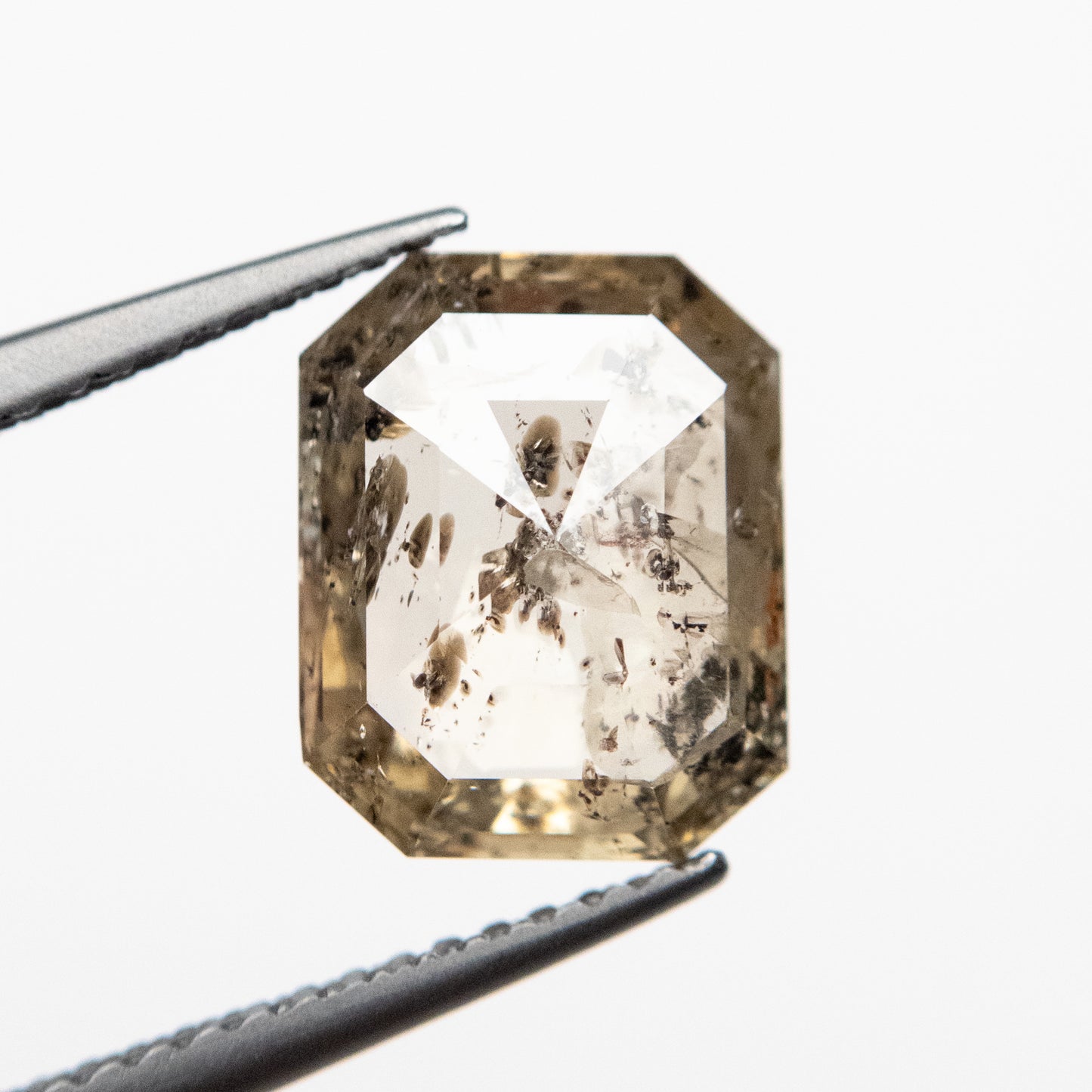 3.29ct 10.32x8.29x3.72mm Cut Corner Rectangle Rosecut Diamond EGEM-12