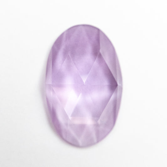 4.28ct 13.70x8.60x3.92mm Light Purple Oval Rosecut Lab Sapphire EGEM-46