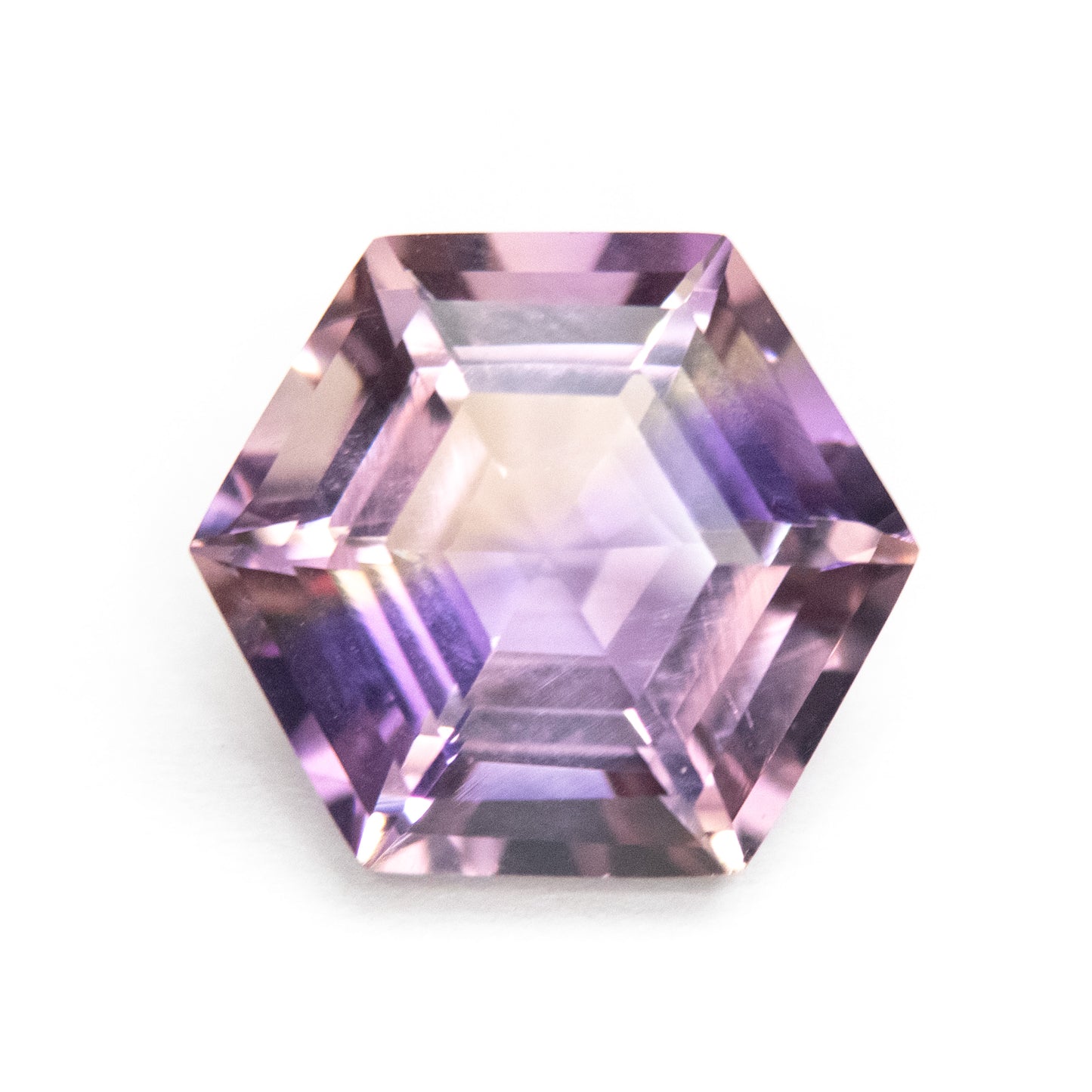 5.37ct 12.50x11.07x7.50mm Hexagon Step Cut Ametrine EGEM-04