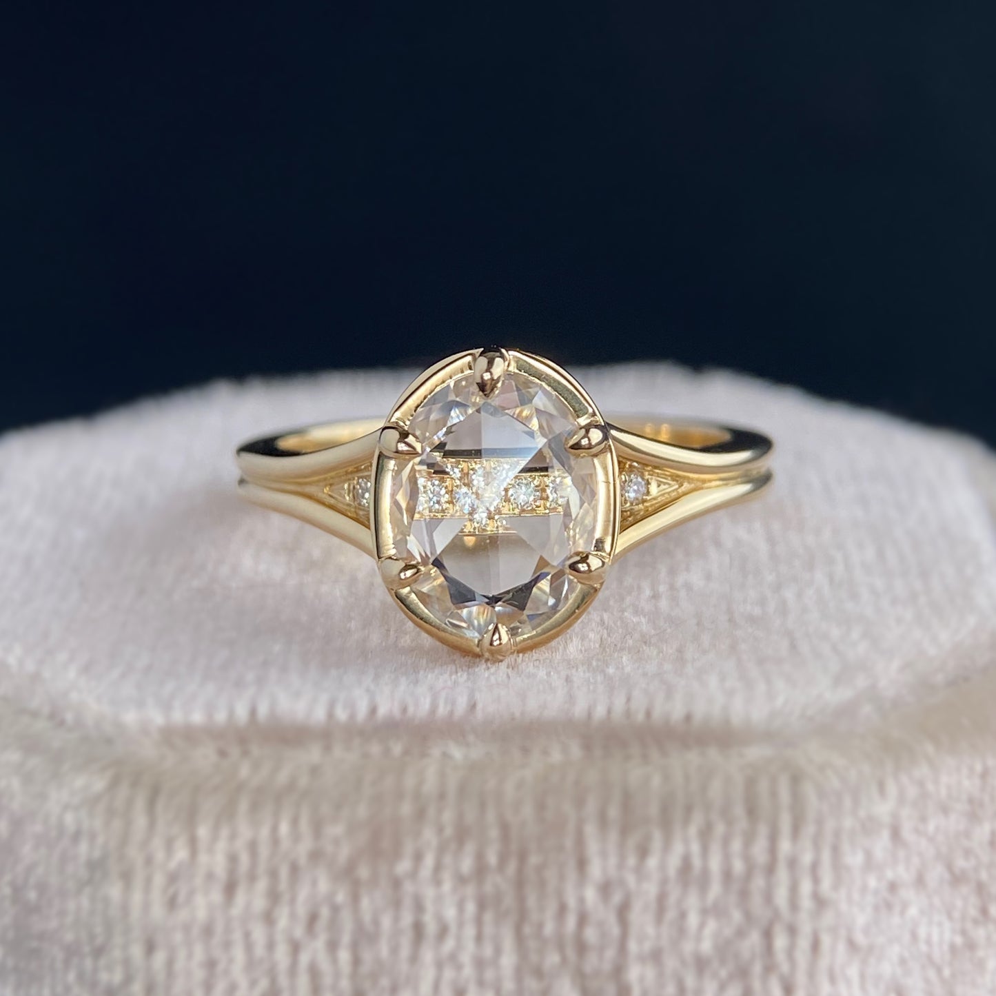 Six Prong Mirage - Oval - Ring Mount Only