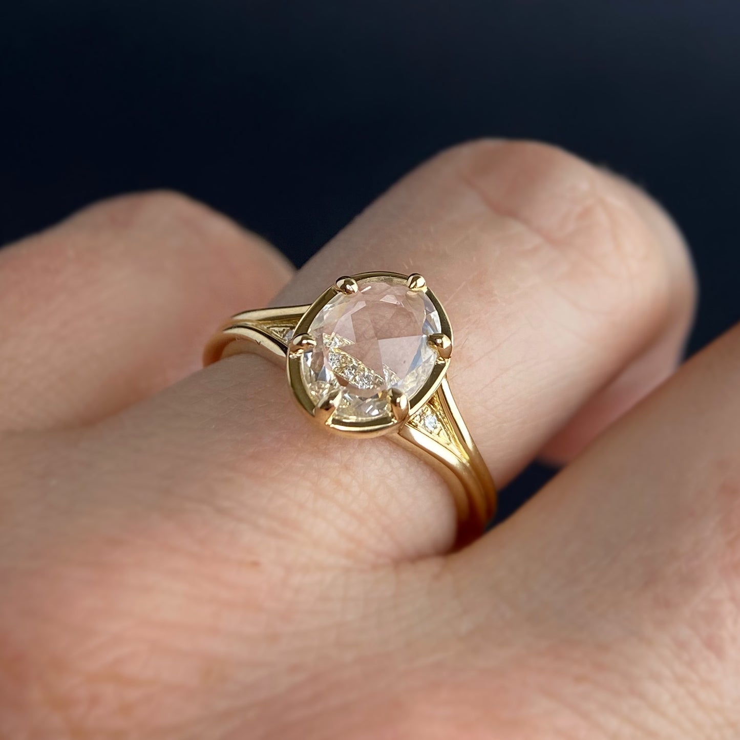 Six Prong Mirage - Oval - Ring Mount Only