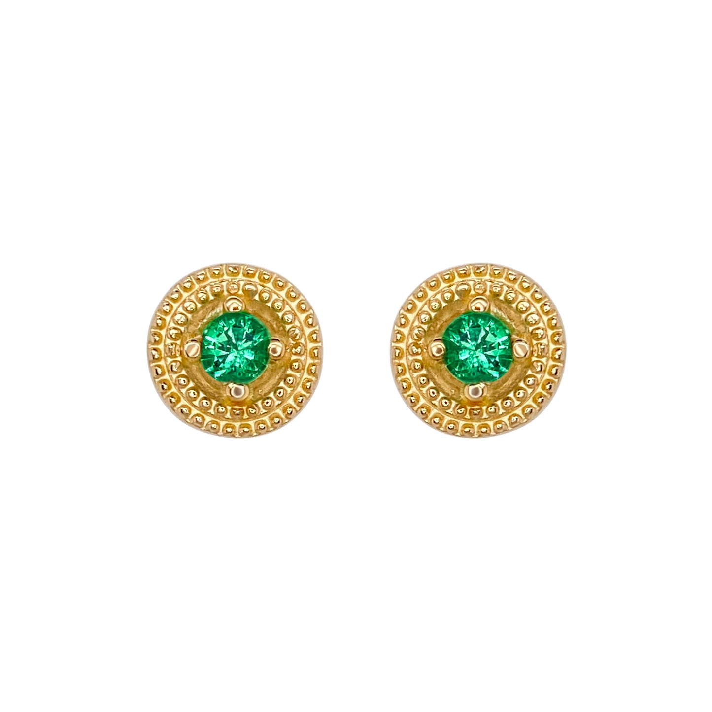 Emerald Green Eleanor Studs