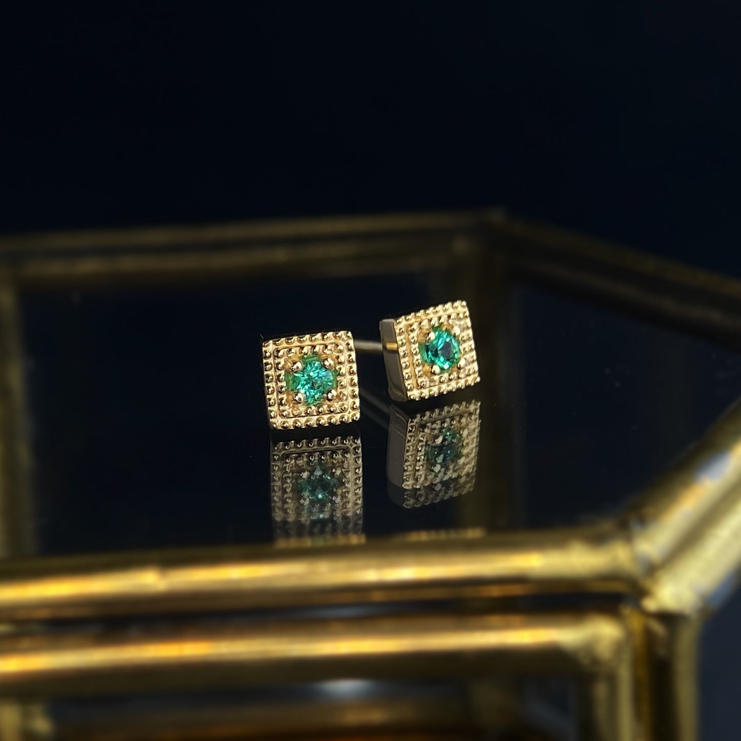 Emerald Eleanor Studs