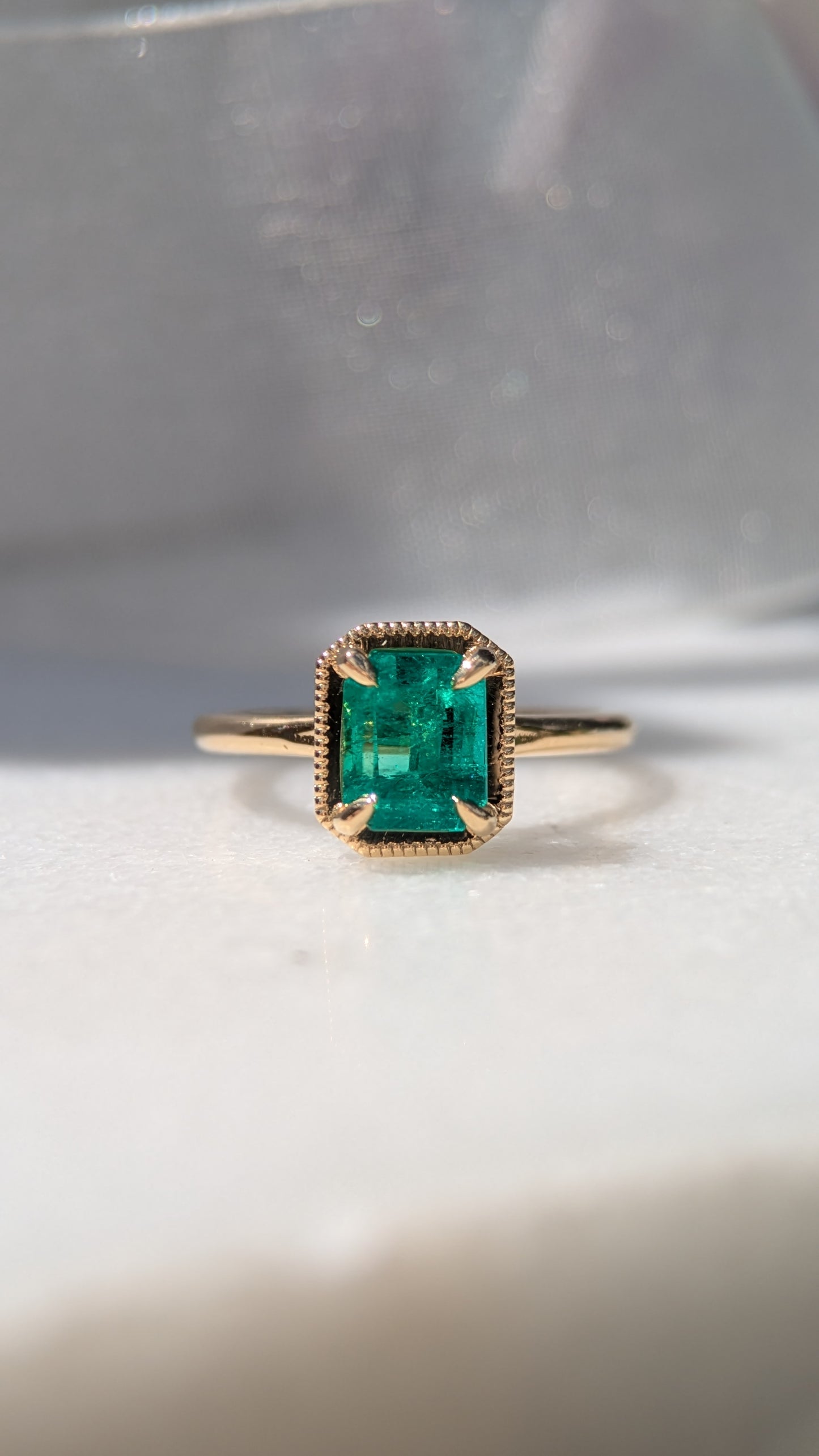 (Now available in the Sadie Ring) 1.32ct Natural Emerald Sadie Ring