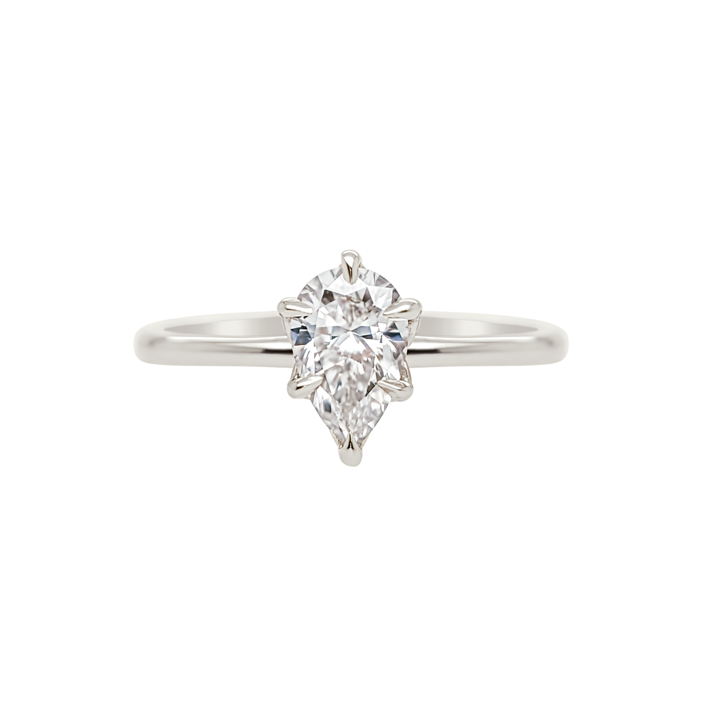 Tulip 6 Prong Pear Setting