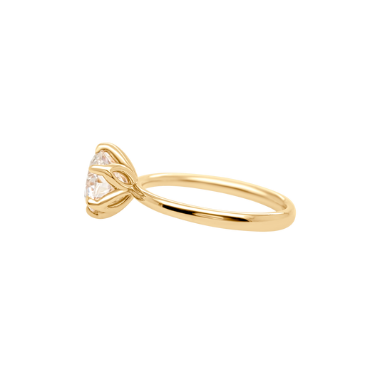 Tulip 6 Prong Oval Setting