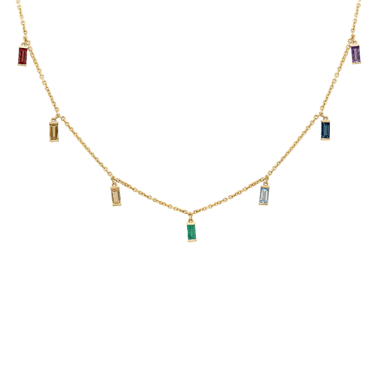 Rainbow Gem Necklace
