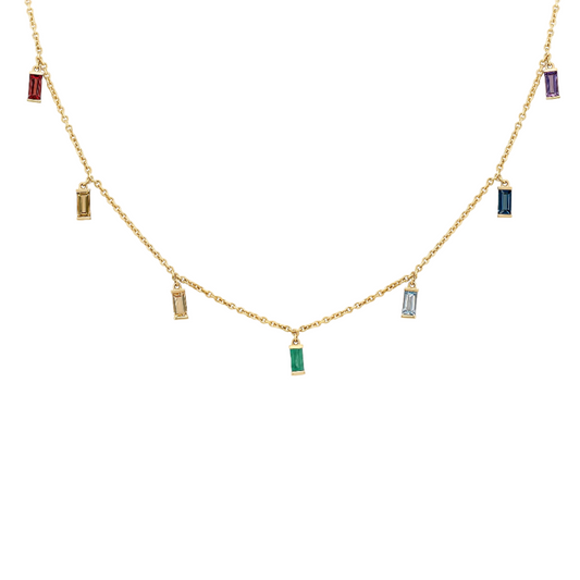 Rainbow Gem Necklace