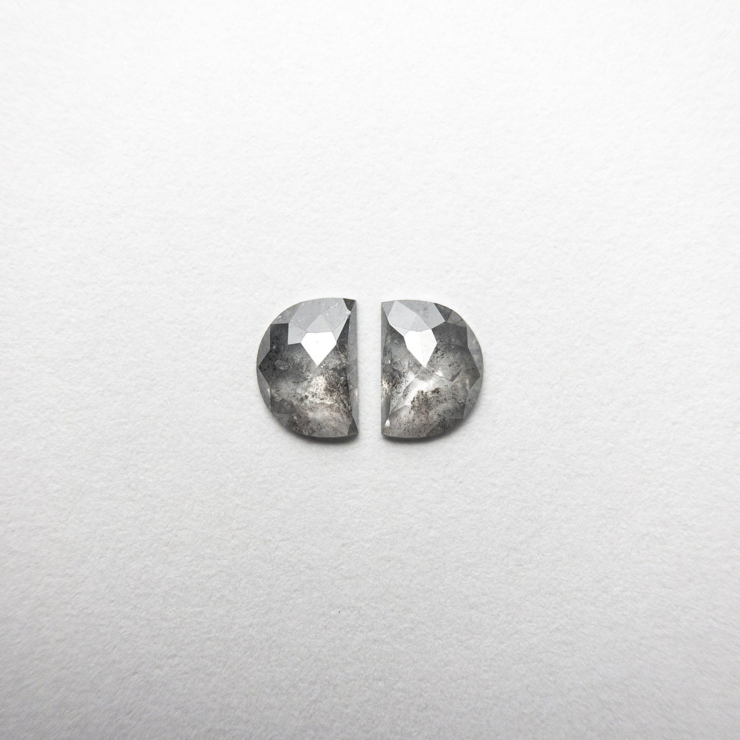 0.57ct 5.25x3.85x1.55mm Half Moon Rosecut Matching Pair 18454-07