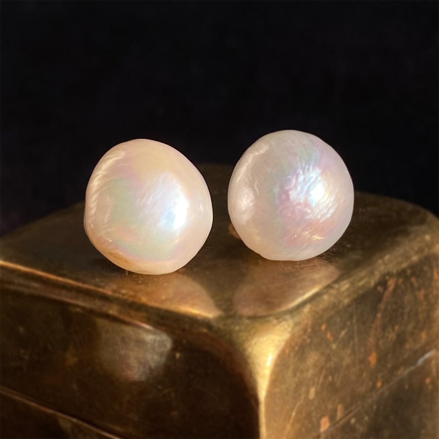 fresh water pearl studs large jumbo emily gill