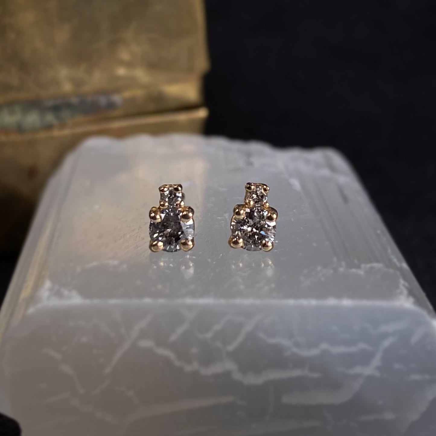 Double Pepper Diamond Studs