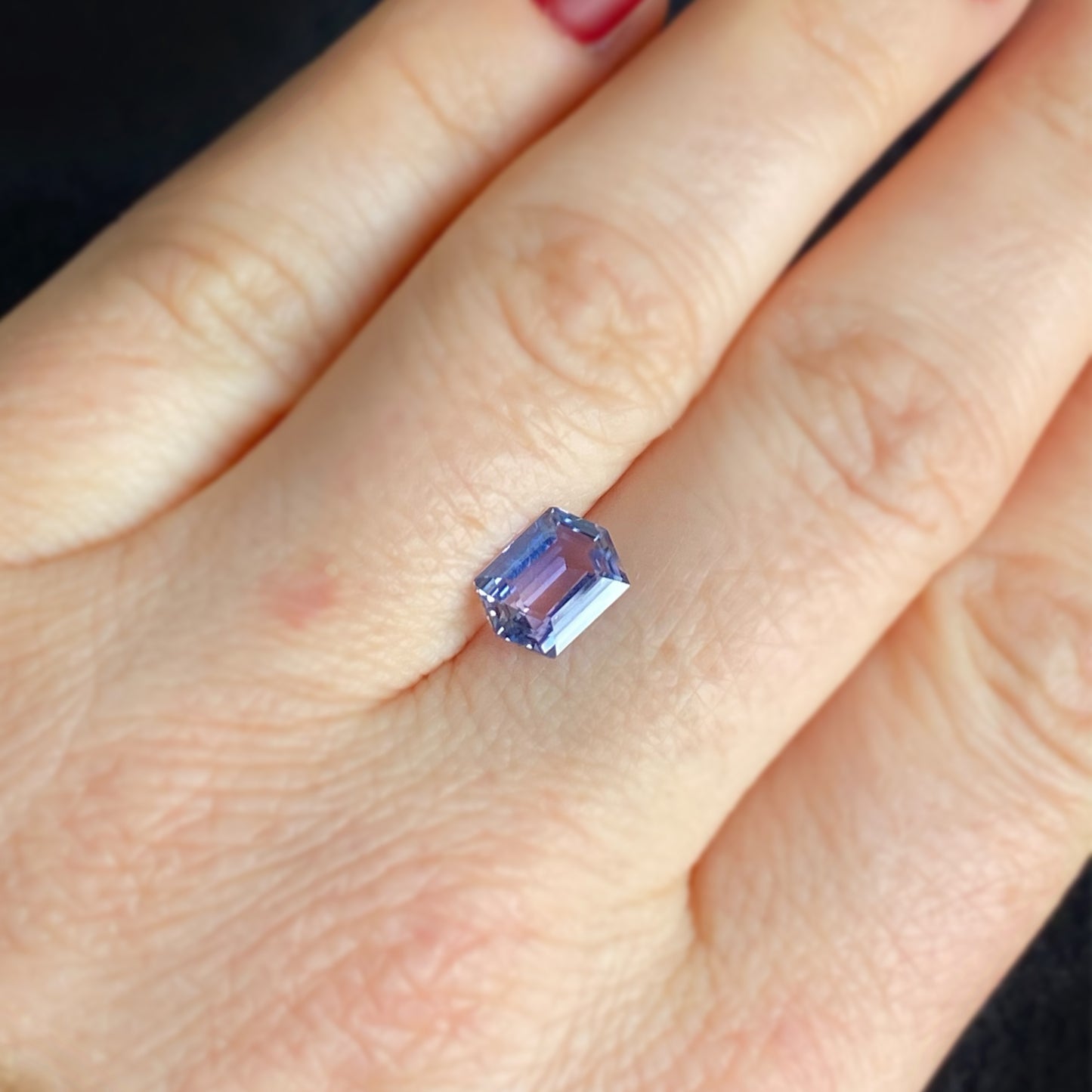 2.08c Hexagon Purple Sapphire