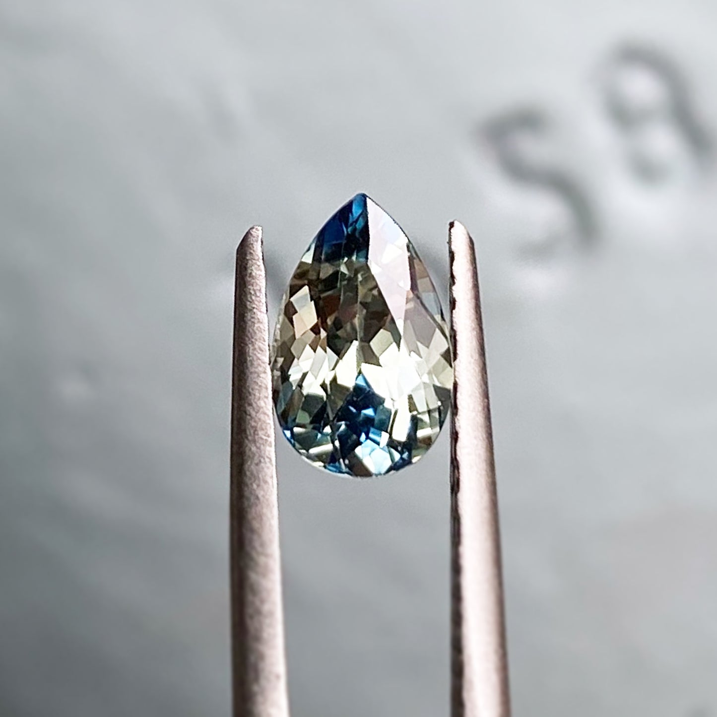 1.31c Pear Blue-Green Sapphire