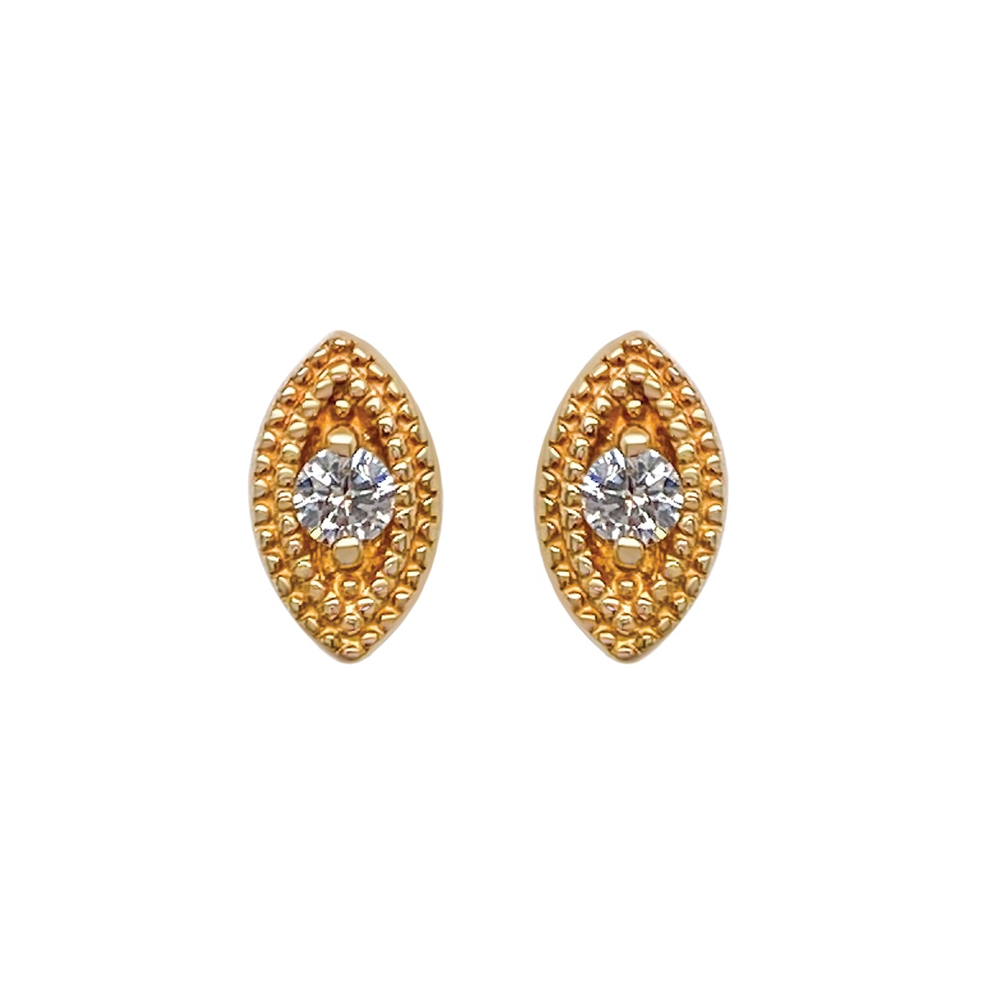 Eleanor Leaf Diamond Studs