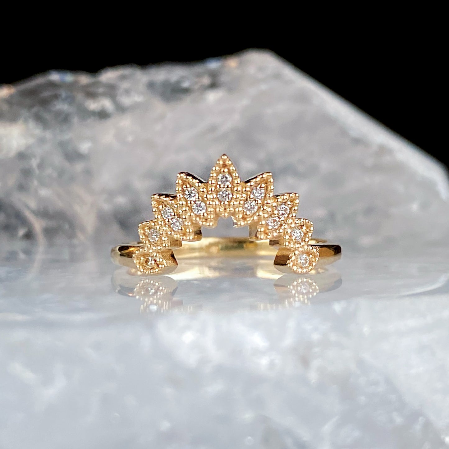 Lilah Diamond Crown - Gold