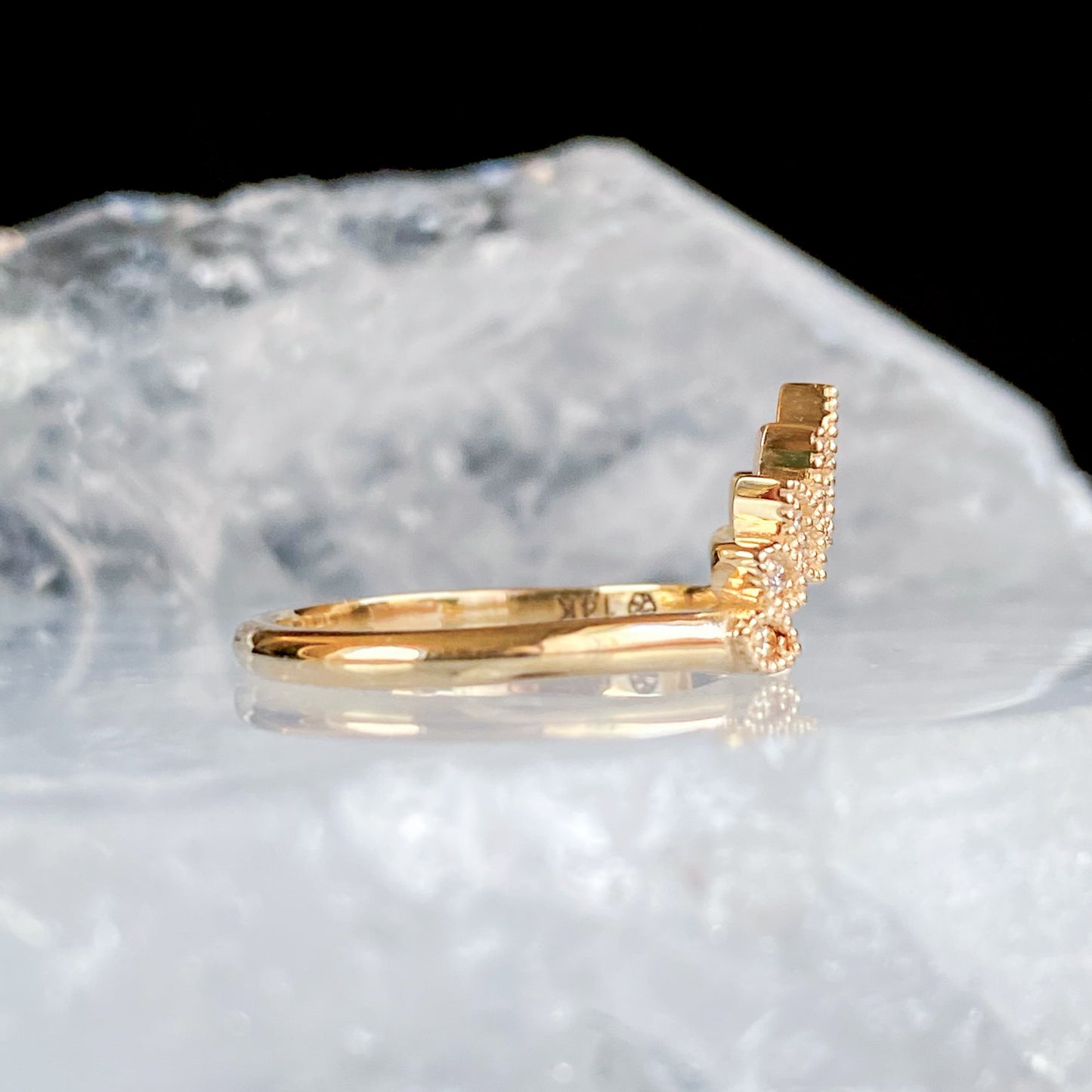Lilah Diamond Crown - Gold