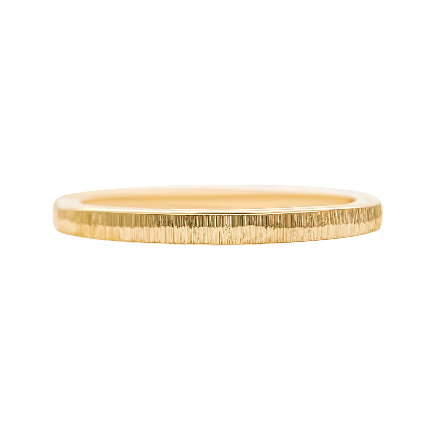 Narrow Mountain Range Rustic finish wedding band emily gill