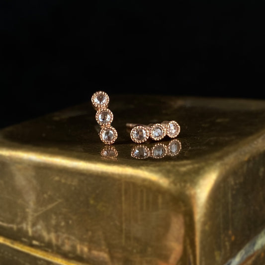 Rosewater Diamond Studs