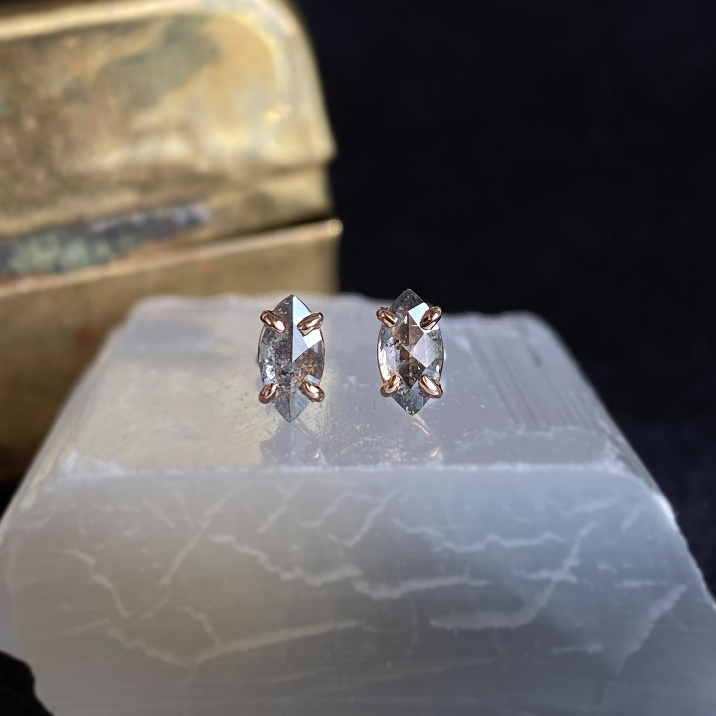 Sarah Marquise Diamond Studs