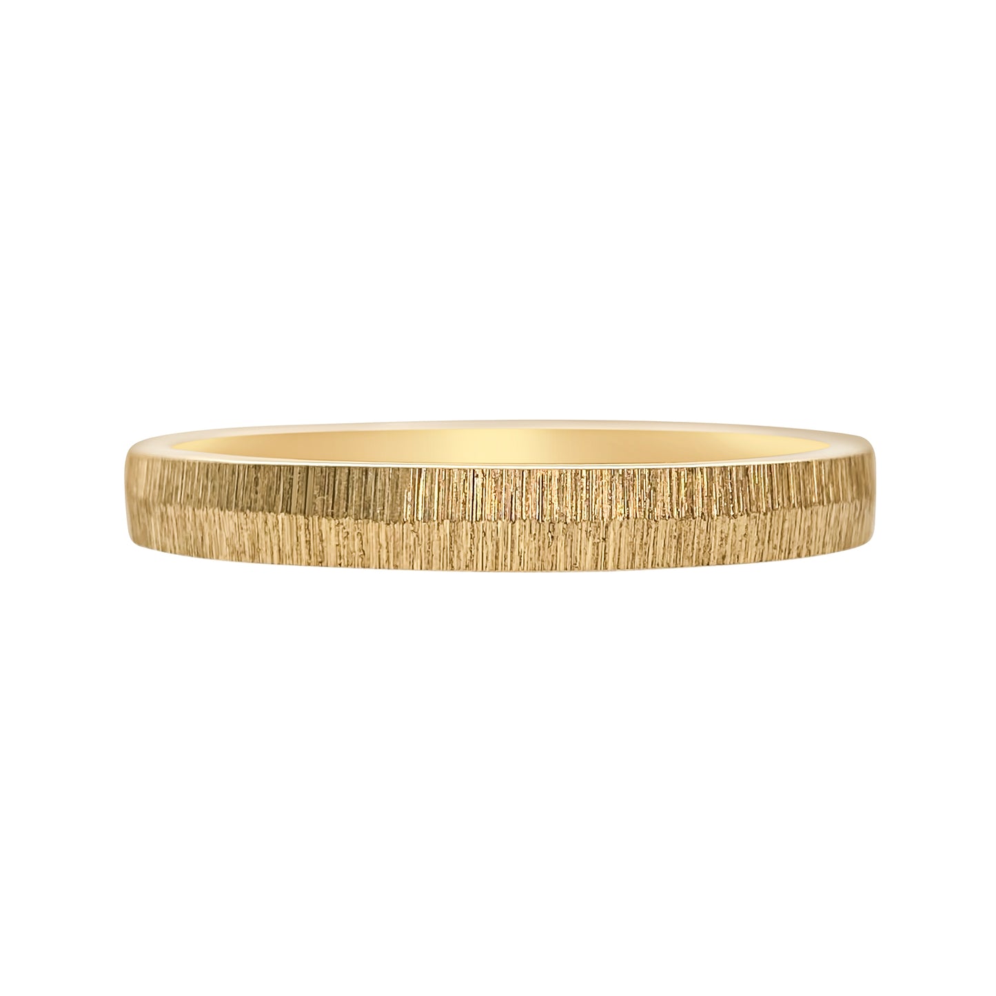 Mid Width 3mm Mountain Range Ring 10K or 14K yellow gold