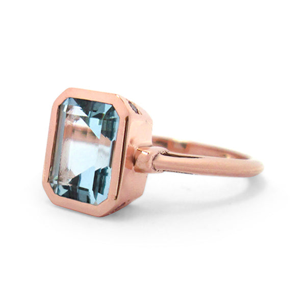 Aqua Deco Ring