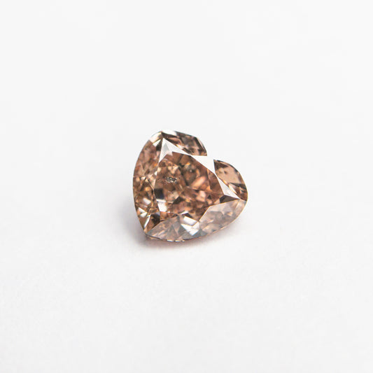 0.53ct 4.73x5.14x2.92mm GIA I1 Fancy Brown-Pink Heart Brilliant 🇦🇺 24115-01