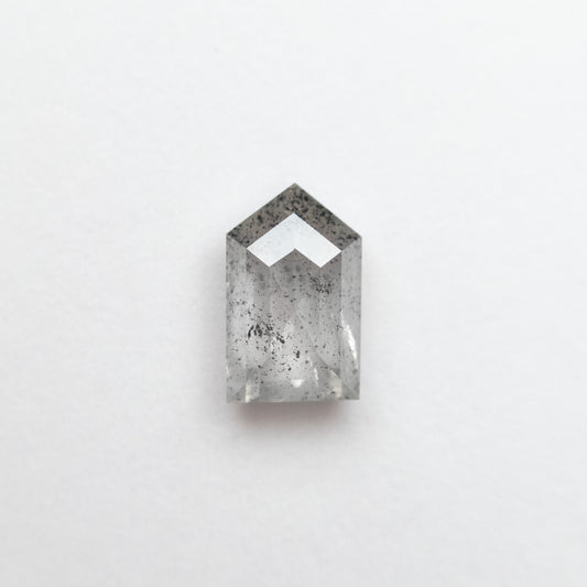 0.78ct 6.65x4.08x2.83mm Salt and Pepper Shield Cut Diamond EGEM-54