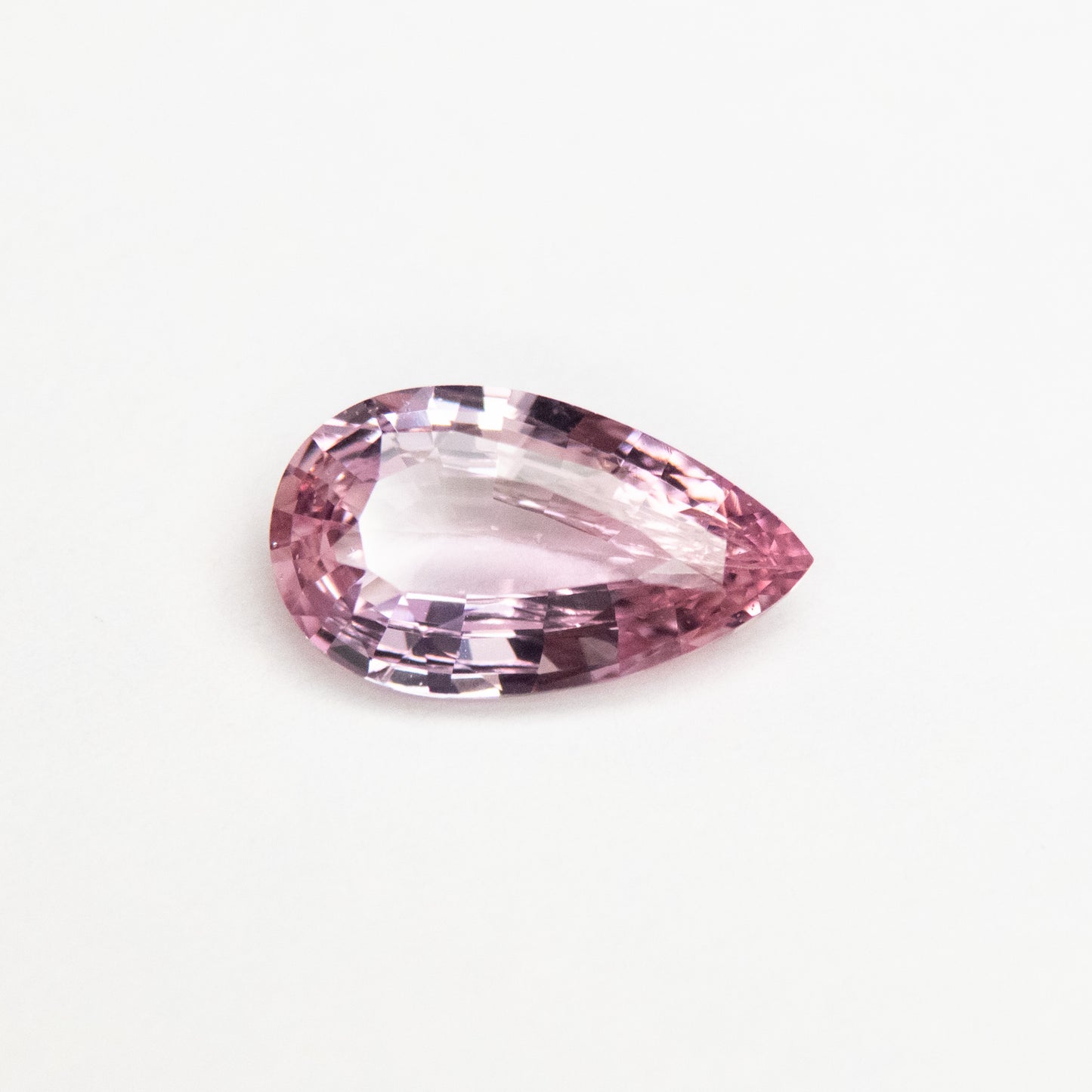 1.69ct 10.54x6.04x3.27mm Orangey Pink Pear Brilliant Sapphire EGEM-11