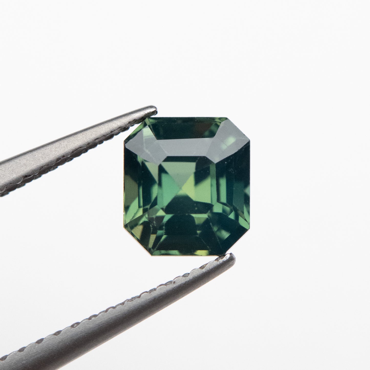 1.93ct 6.50x5.92x4.98mm Green Cut Corner Rectangle Step Cut Sapphire EGEM-28